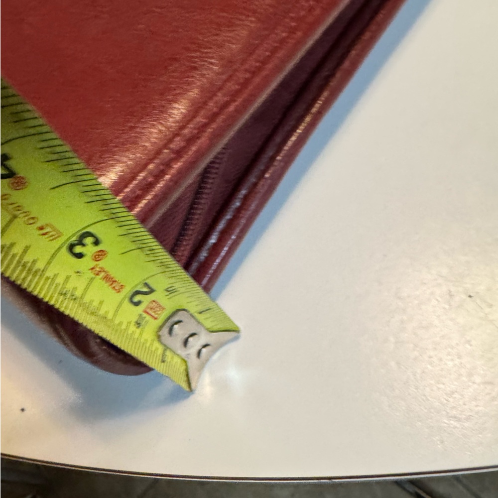 High End Foray Deep Red Women’s Briefcase Attache Vegan Leather Bag Planner - Picture 12 of 15